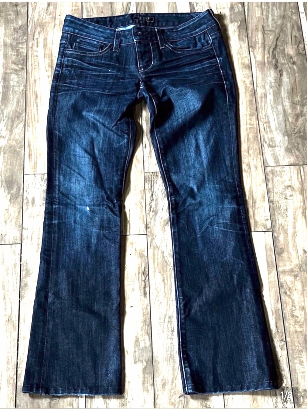 Vintage Guess Dark Wash Bootcut Jeans Size 27